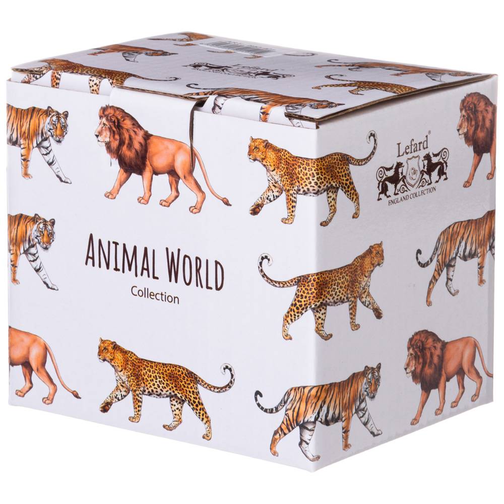 кружка lefard animal world леопард 400 мл 590-402