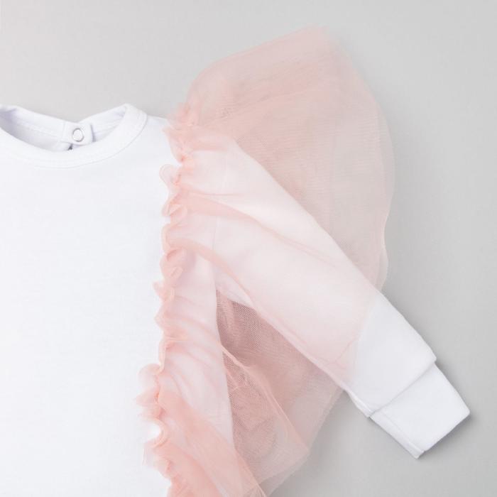 Комбинезон Крошка Я Cute, белый, рост 80-86 см 5092419