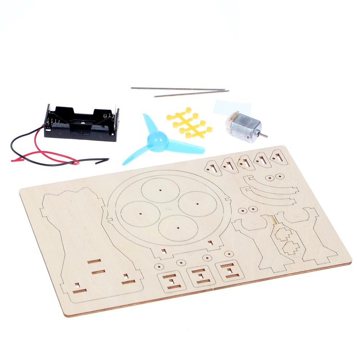 Конструктор электронный «Аэромобиль», работает от батареек 5351698