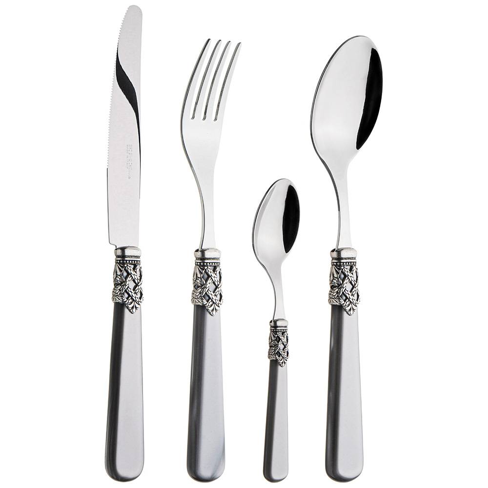 набор столовых приборов ginevra grey на 6 персон 24 пр. 638-034