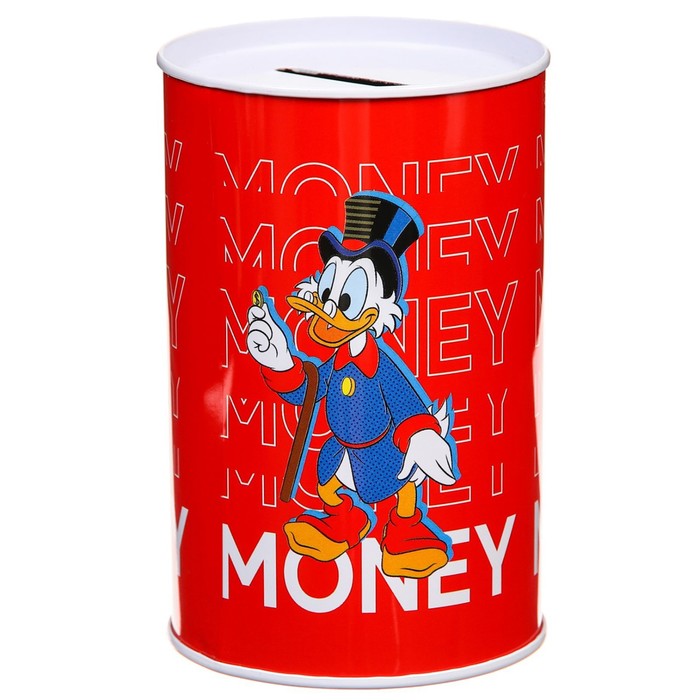 Копилка металлическая, 6,5 см х 6,5 см х 12 см MONEY, Disney 5187367