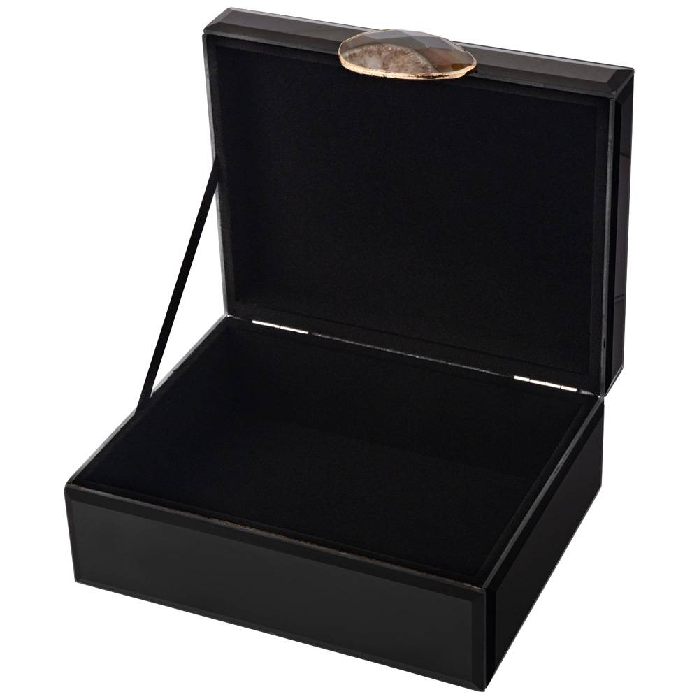 шкатулка коллекция granite цвет:чёрный 19х16х8 см 453-165