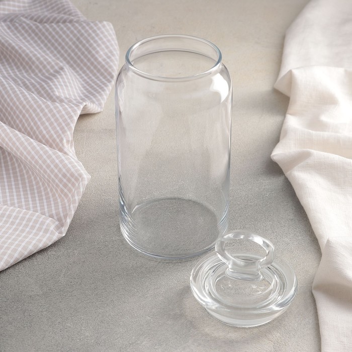 Банка для сыпучих продуктов Kitchen Slim, стеклянная, 1,1 л 4898798