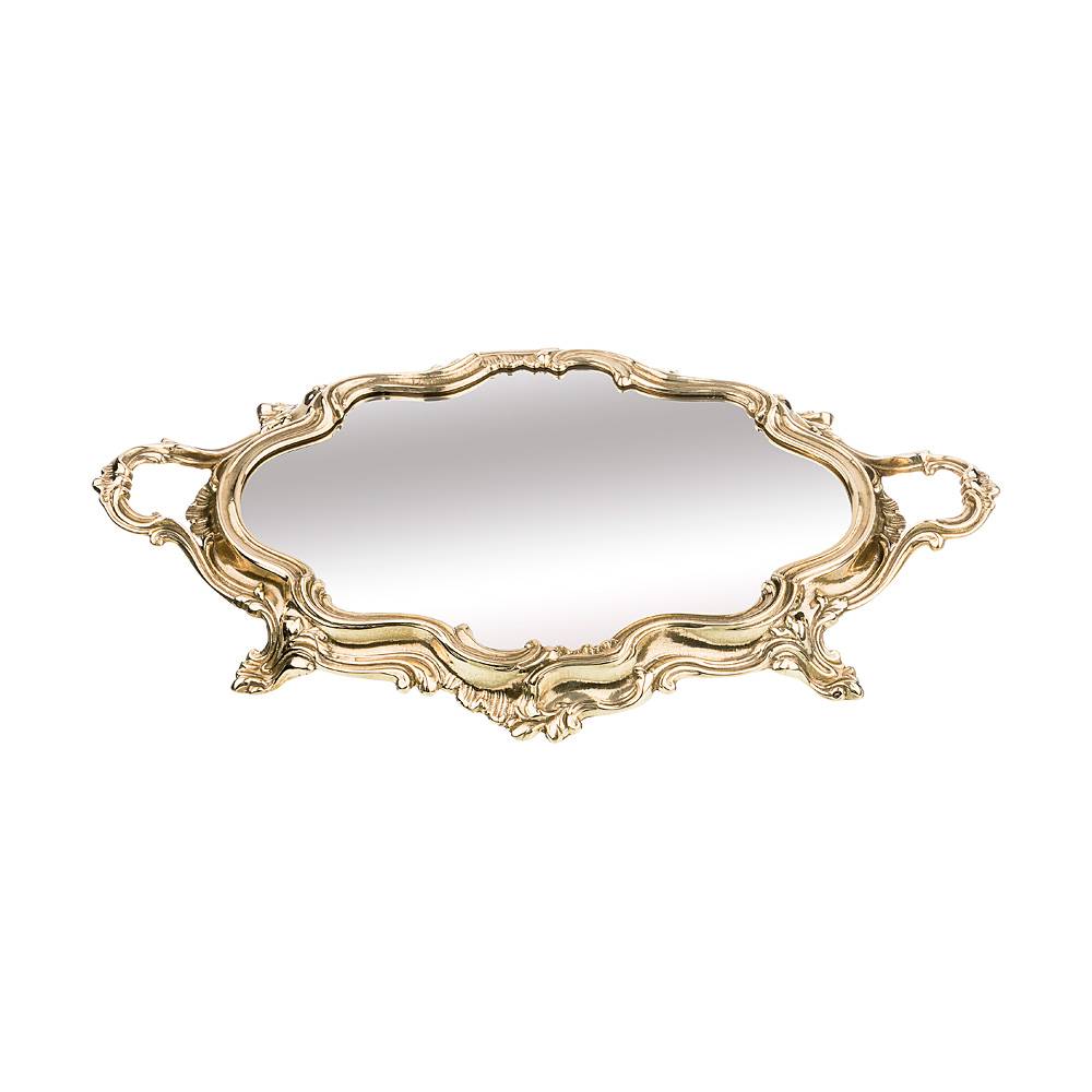 поднос с ручками зеркальный 40х24см 333-410