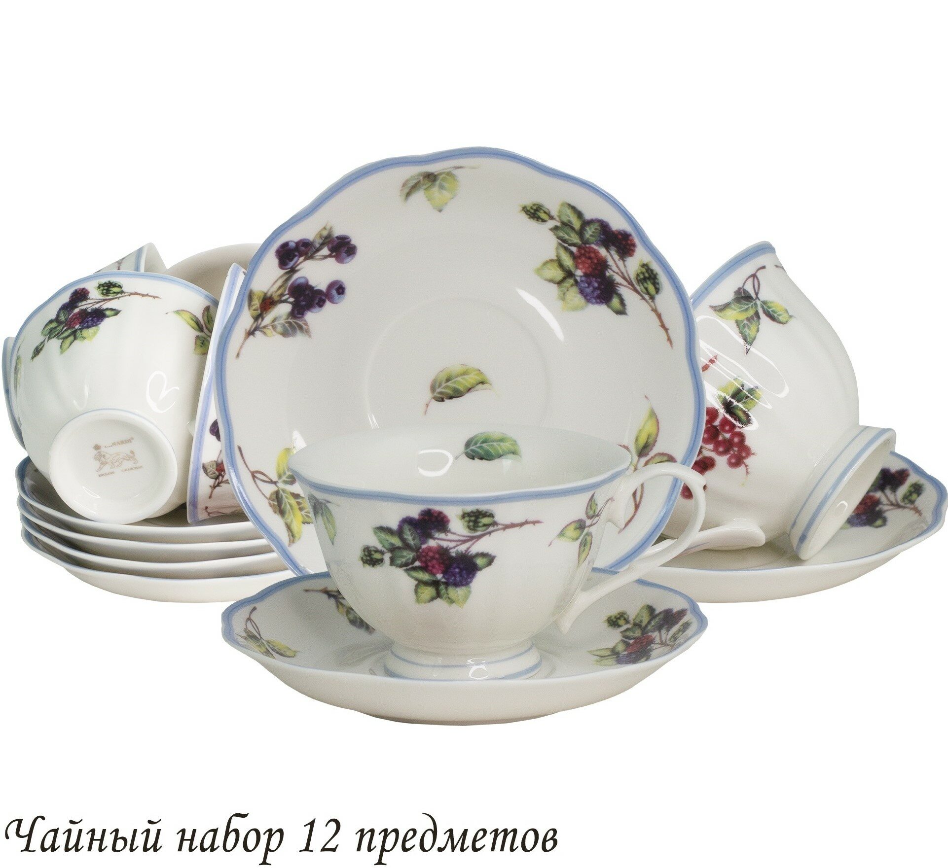 Чайный набор 12пр. Фарфор 102-015