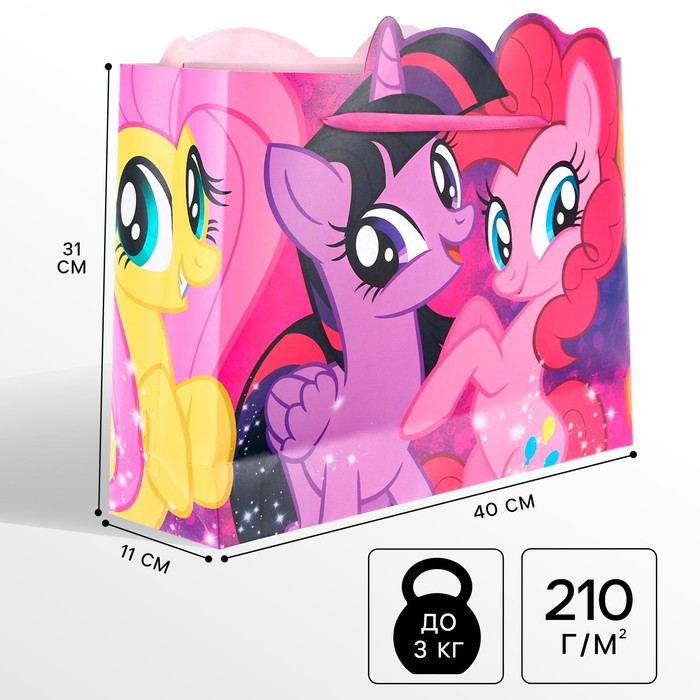Пакет подарочный, 31х40х11 см, упаковка, My Little Pony 9241784