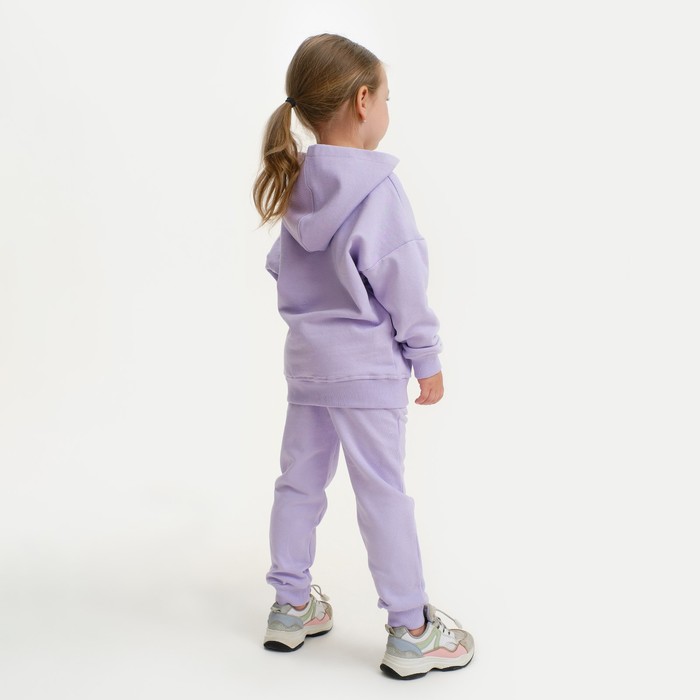 Костюм для девочки (худи, брюки) KAFTAN Basic line, размер 38 (146-152), цвет лиловый 7452927