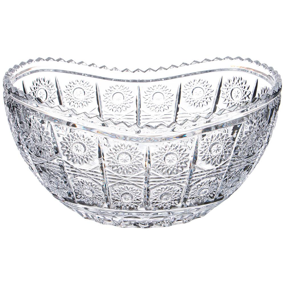 фруктовница muza crystal 27,5х16,5 см высота 13,5 см 355-173