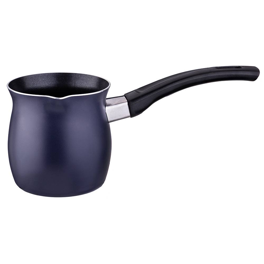 турка с антипригарным покрытием 450 мл без упаковки 906-210 Турка 0.4500 л цвет синий материал алюминий пресованный производства китай бренд agness общий вес 0,17 кг, купить с доставкой по низкой цене за 866 руб.