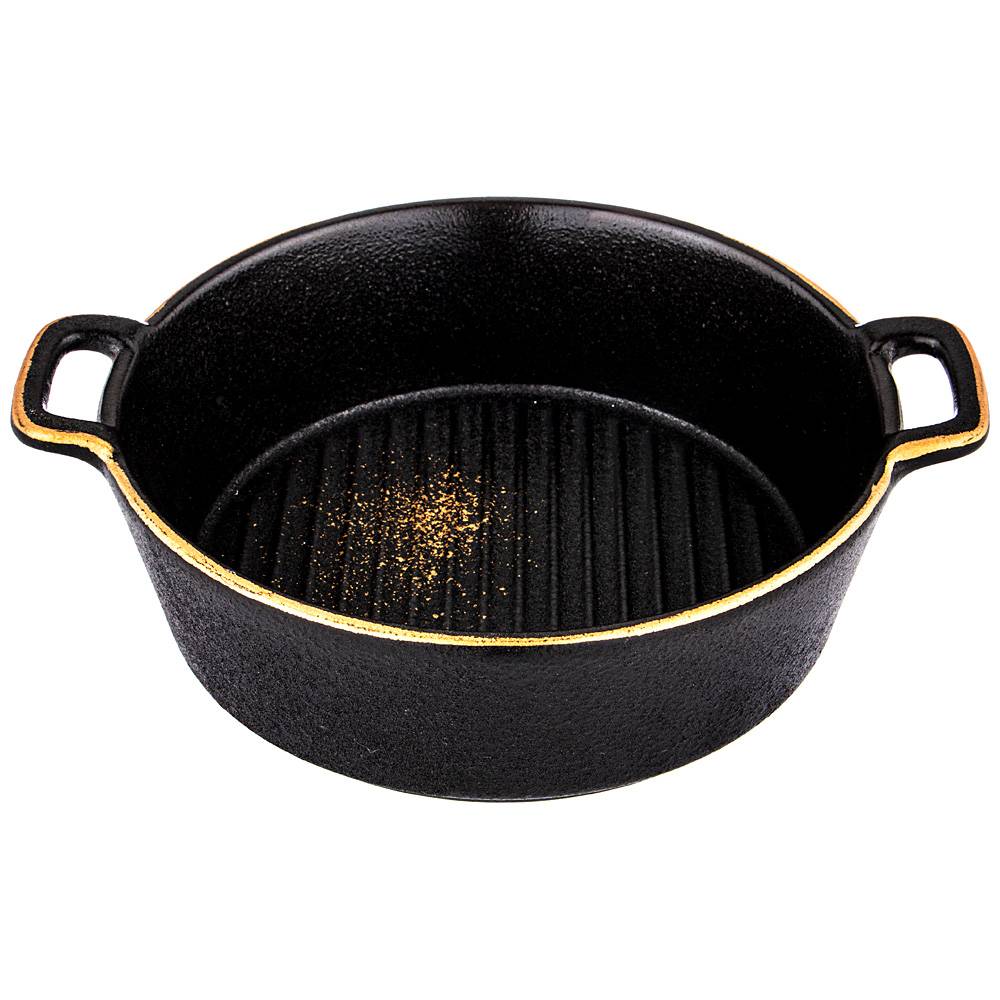 салатник с ручками bronco midnight gold 20х16х5 см 600 мл 42-370