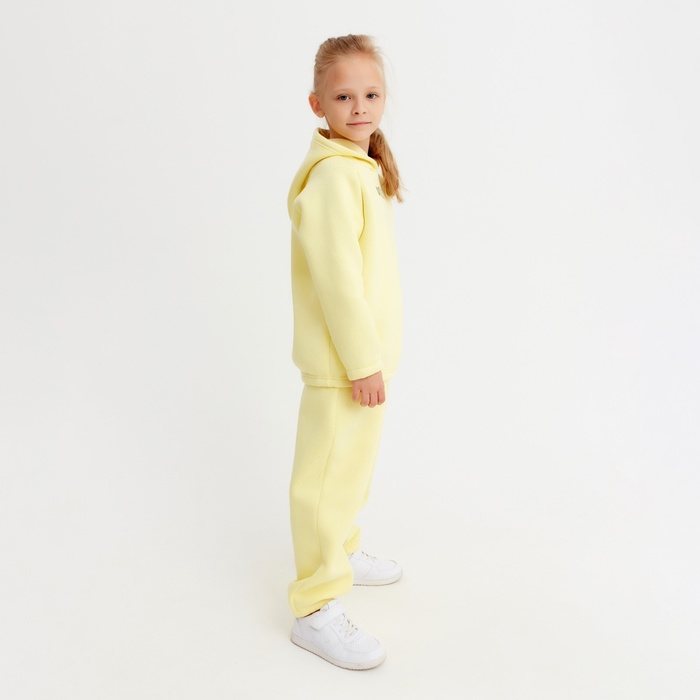 Костюм детский (худи, брюки) MINAKU: Basic Line KIDS, oversize, цвет жёлтый, рост 110 7810260