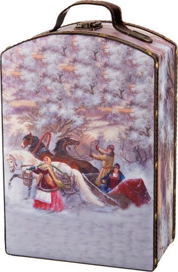 шкатулка из серии русская зима 18,5х10,5х27,5 см без упаковки 41-419