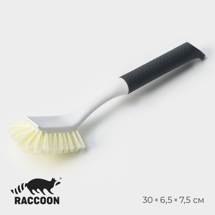 Щётка для мытья посуды Raccoon Breeze, удобная ручка, 30x6,5x8,5 см, ворс 2,5 см 10069641