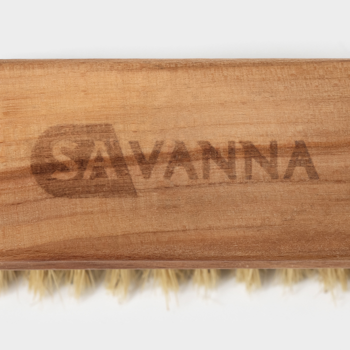 Щётка для обуви SAVANNA, 10x3,5 см, 59 пучков, натуральный волос 1189256