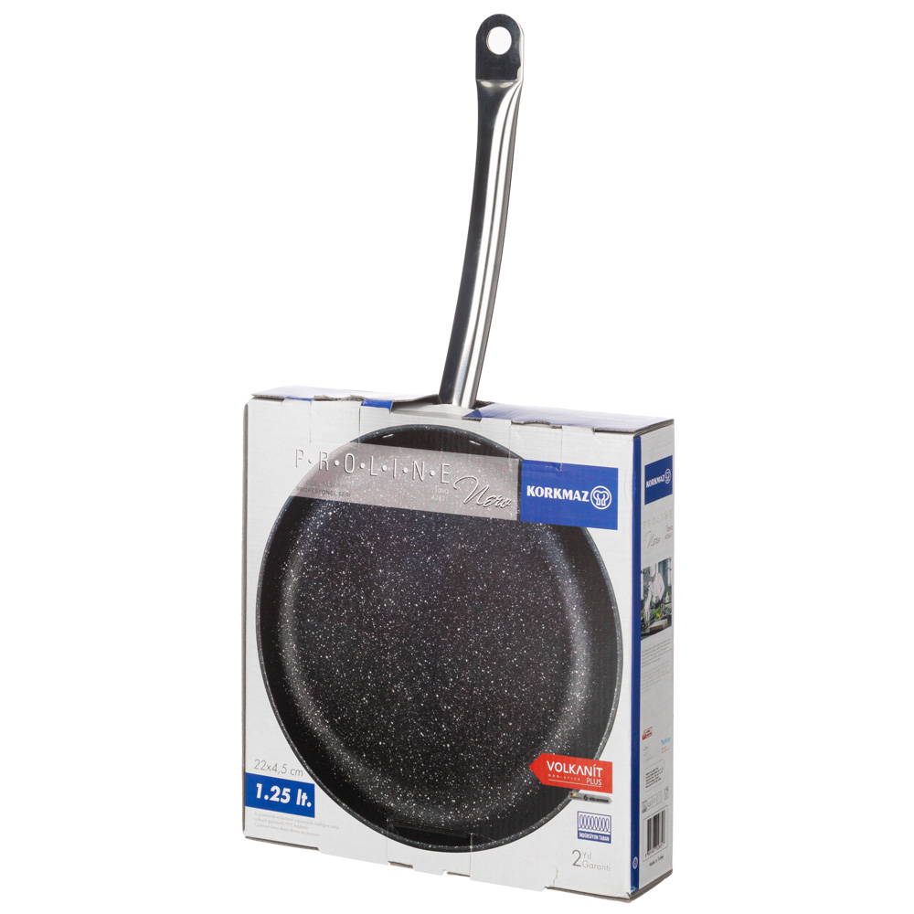 сковорода korkmaz proline nero 22х4,5см / 1,25л 902-005