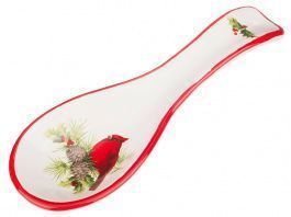 подставка под ложку коллекция for sweet home птичка кардинал 25х8,5х2,5 см 229-147