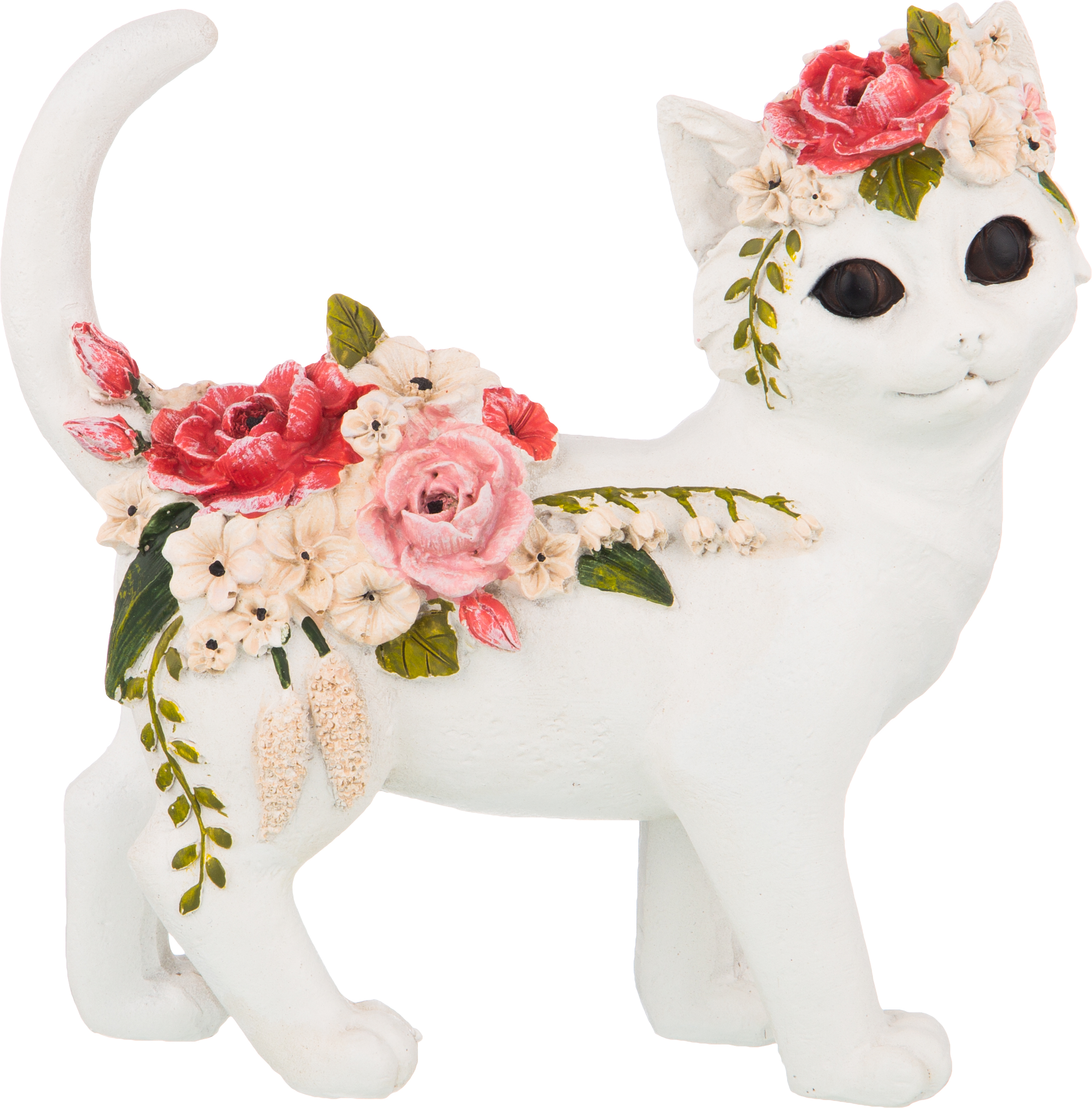 статуэтка кошка 19х8х19 см коллекция flower fantasy 146-1408