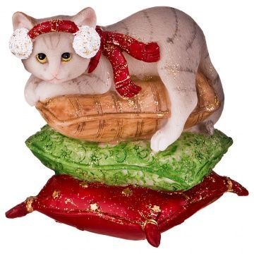статуэтка кошка 9х8х10 см 162-466