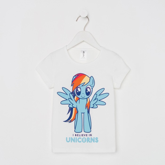 Футболка детская Rainbow Dash, Мой маленький пони, рост 86-92, белый 6243463