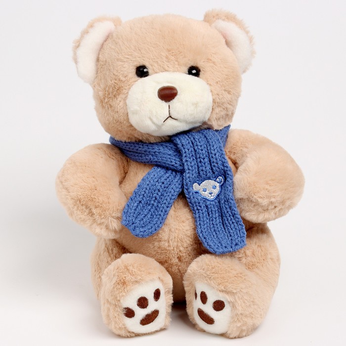 Мягкая игрушка Little Friend, мишка с синим шарфом, 23 см 9905635