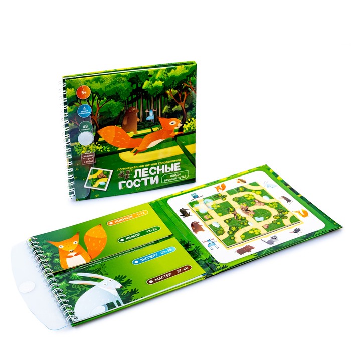 Игра магнитная головоломка «Лесные гости. Найди верный путь» 5231216