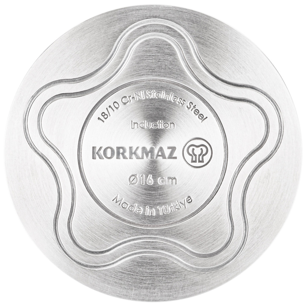 кастрюля korkmaz perla со стекл. крышкой 22х11см / 4л 902-017