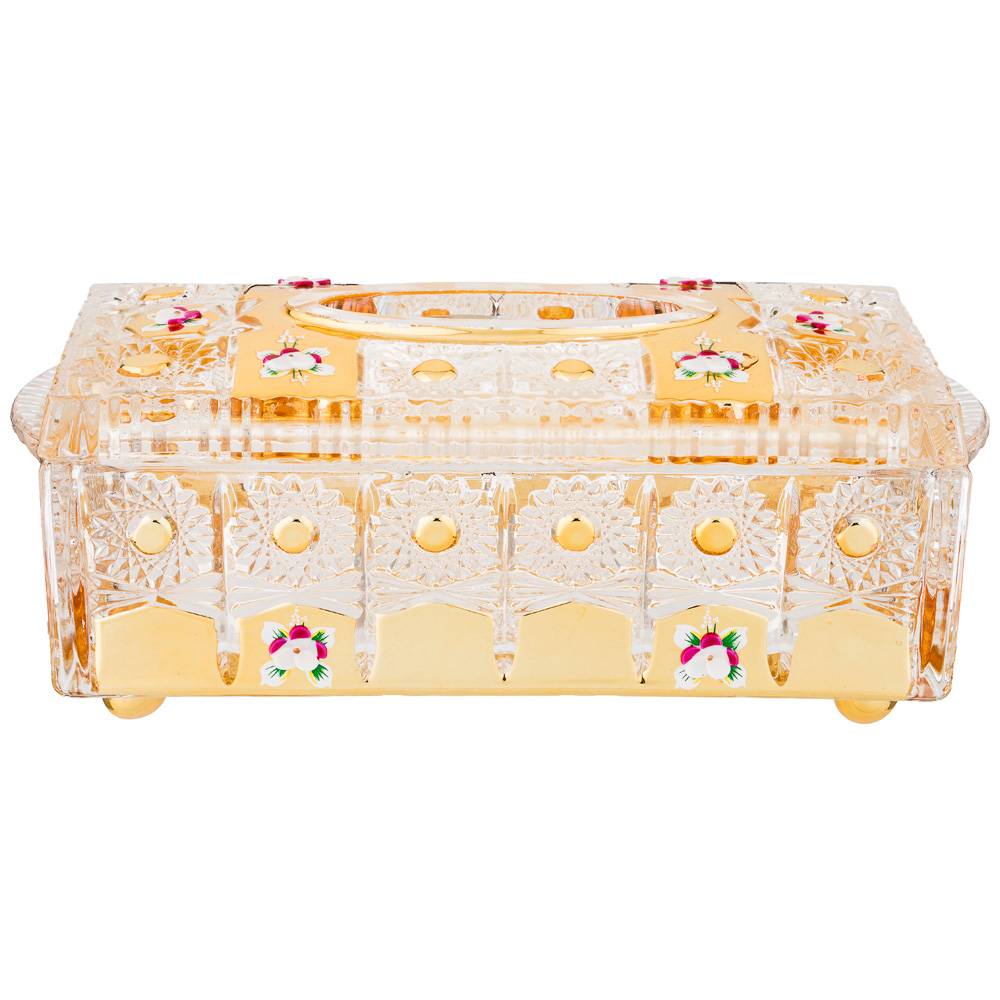 салфетница lefard gold glass 24,5х12,5 см высота 10 см 195-167