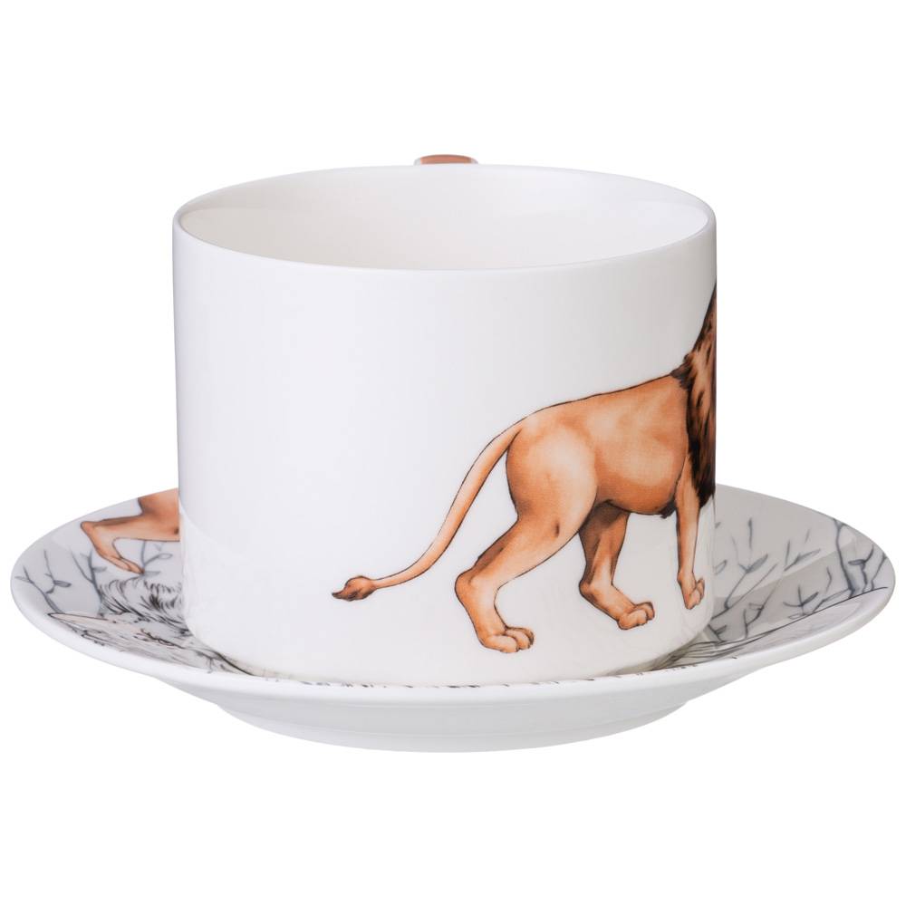 чайная пара lefard animal world лев 300 мл 590-404