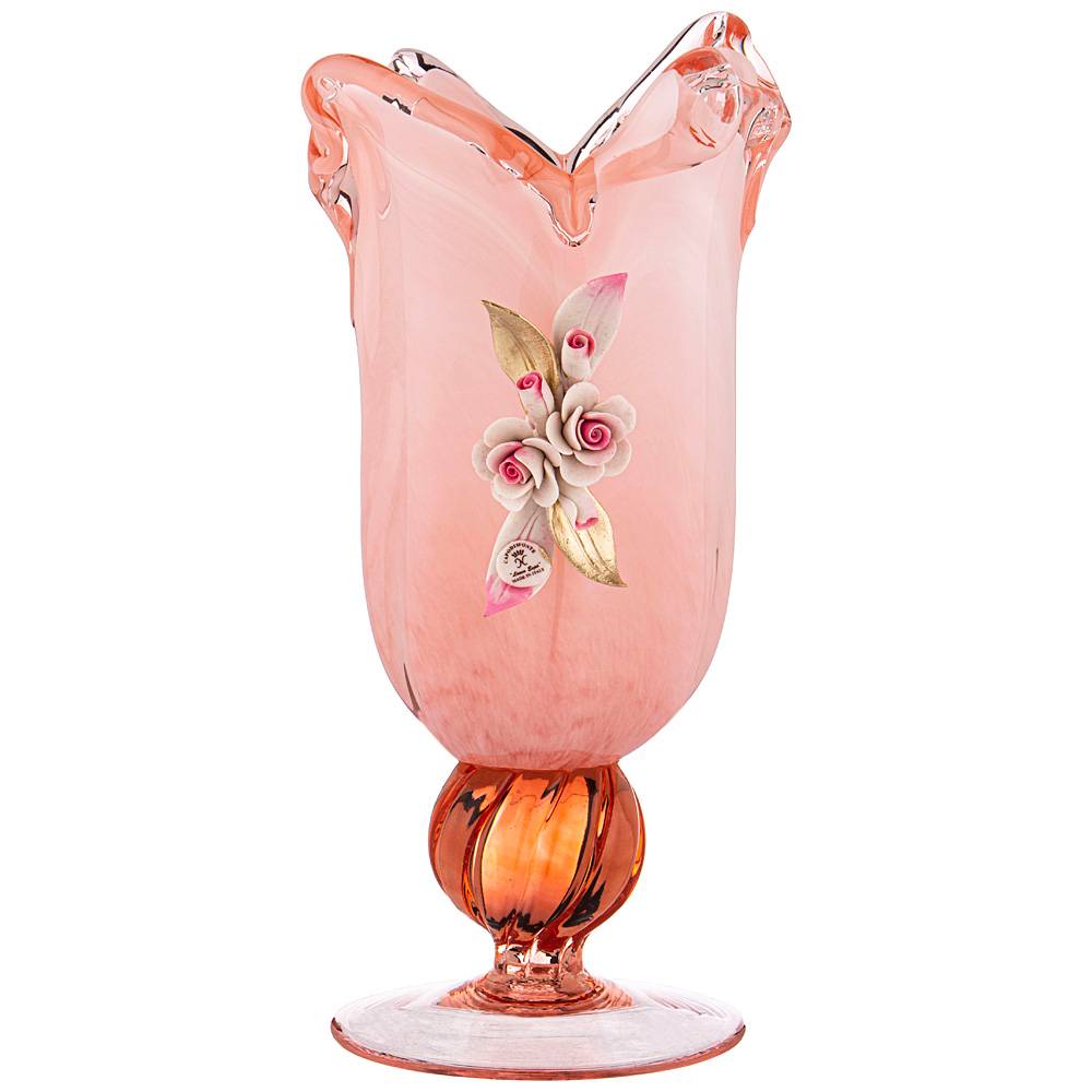 ваза white crystal rosa oksan высота 32см 647-780