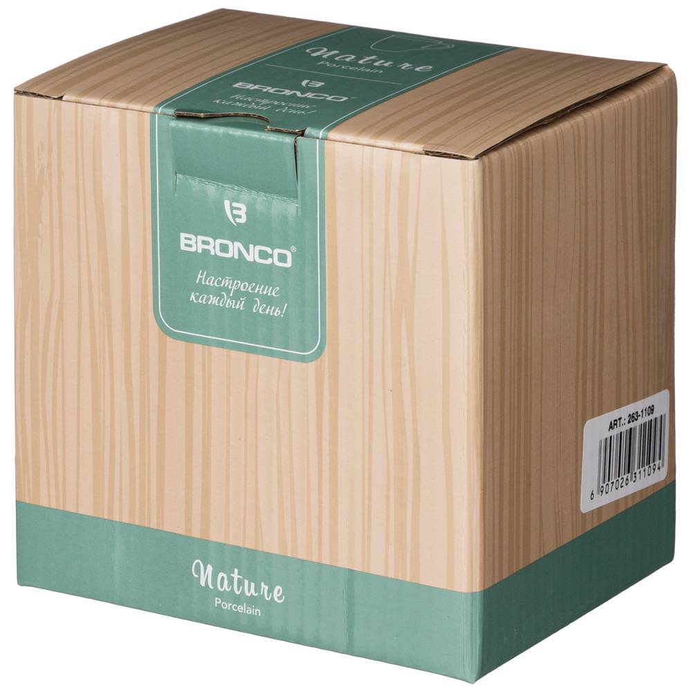 кружка bronco nature 300 мл мятная 263-1109
