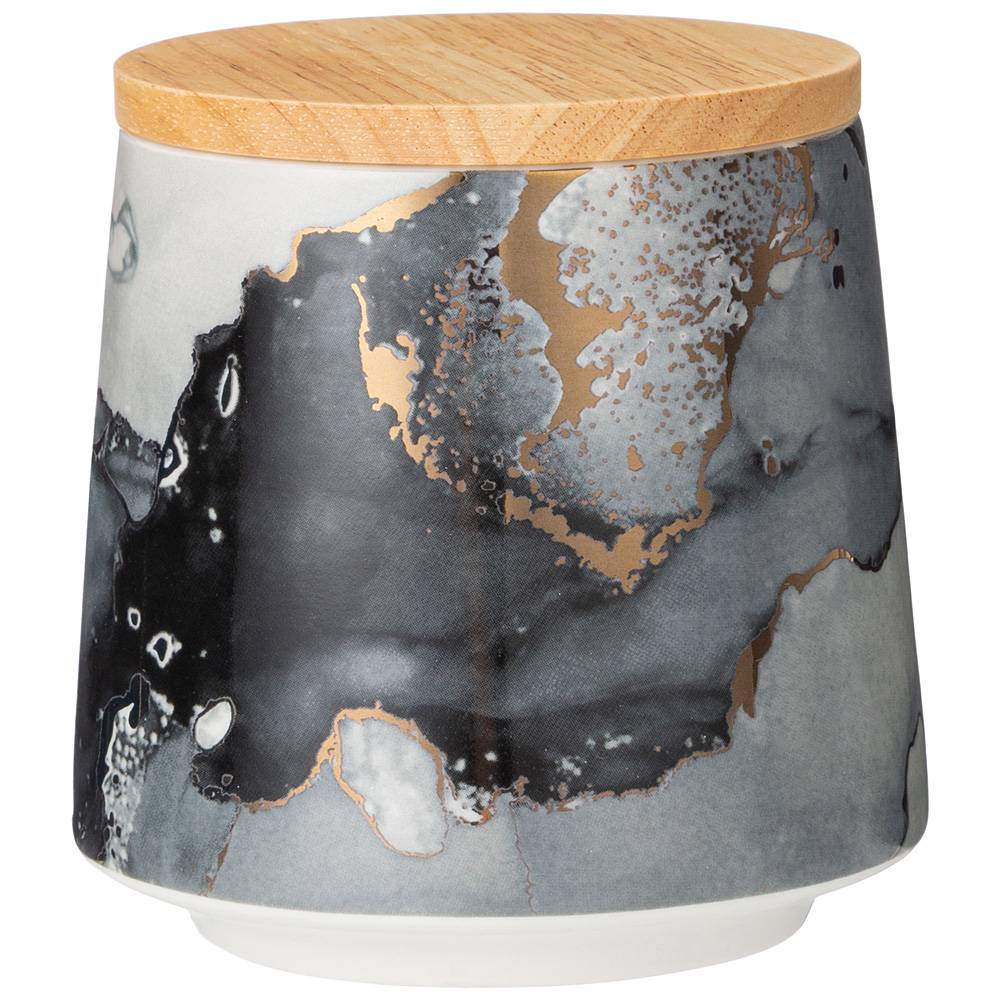 банка с дерев.крышкой lefard moon art 550мл 10,5х10,5см 42-391