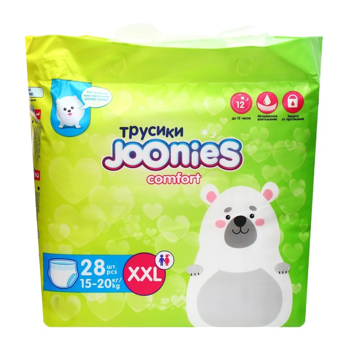 Подгузники-трусики JOONIES Comfort, размер XXL (15-20 кг), 28 шт. 9841774