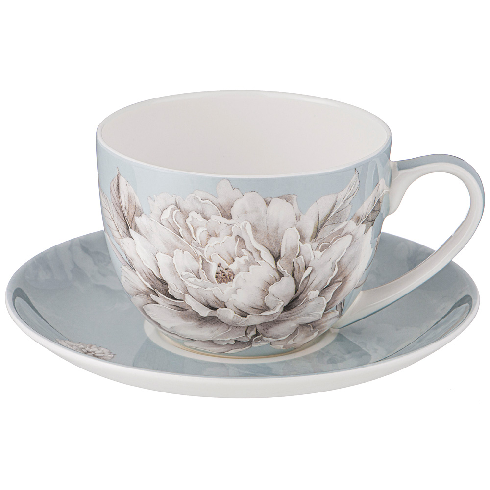 чайная пара lefard white flower 2пр. 330мл голубая 415-2137