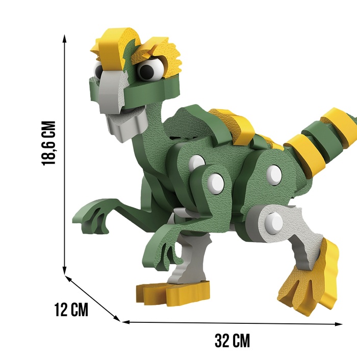 Конструктор «Овираптор», мягкий, материал EVA, 57 деталей 10091721