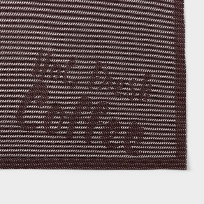 Салфетка сервировочная на стол Fresh coffee, 45x30 см, цвет кофейный 1211016