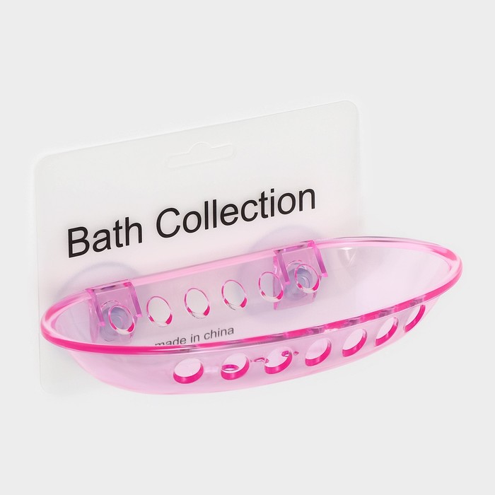 Мыльница на присосках Bath Collection, пластик, 15,5x9,5x3 см, цвет МИКС 3120820