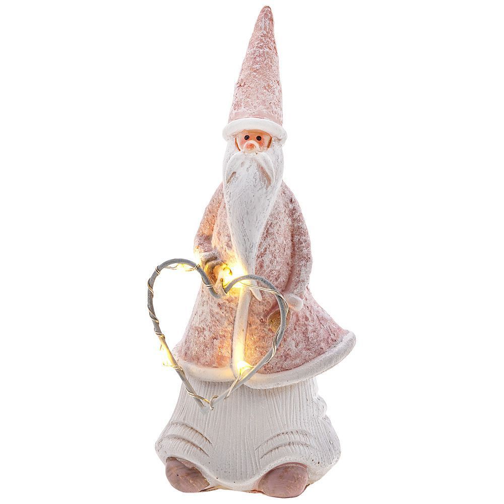 фигурка дед мороз с led-подсветкой 6х5.5х15 см 233-226