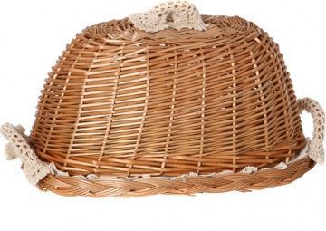 хлебница с крышкой овальная в комплект входит салфетка 35х25 см 119-207