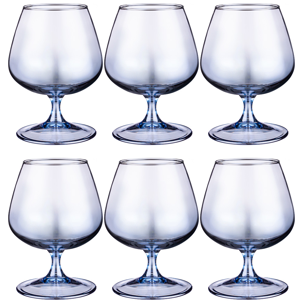 набор бокалов для бренди из 6 шт черное море омбре 410 мл 194-729