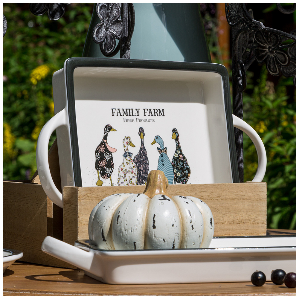 блюдо с ручками lefard family farm квадрат. 25,5х18х4 см 263-1257