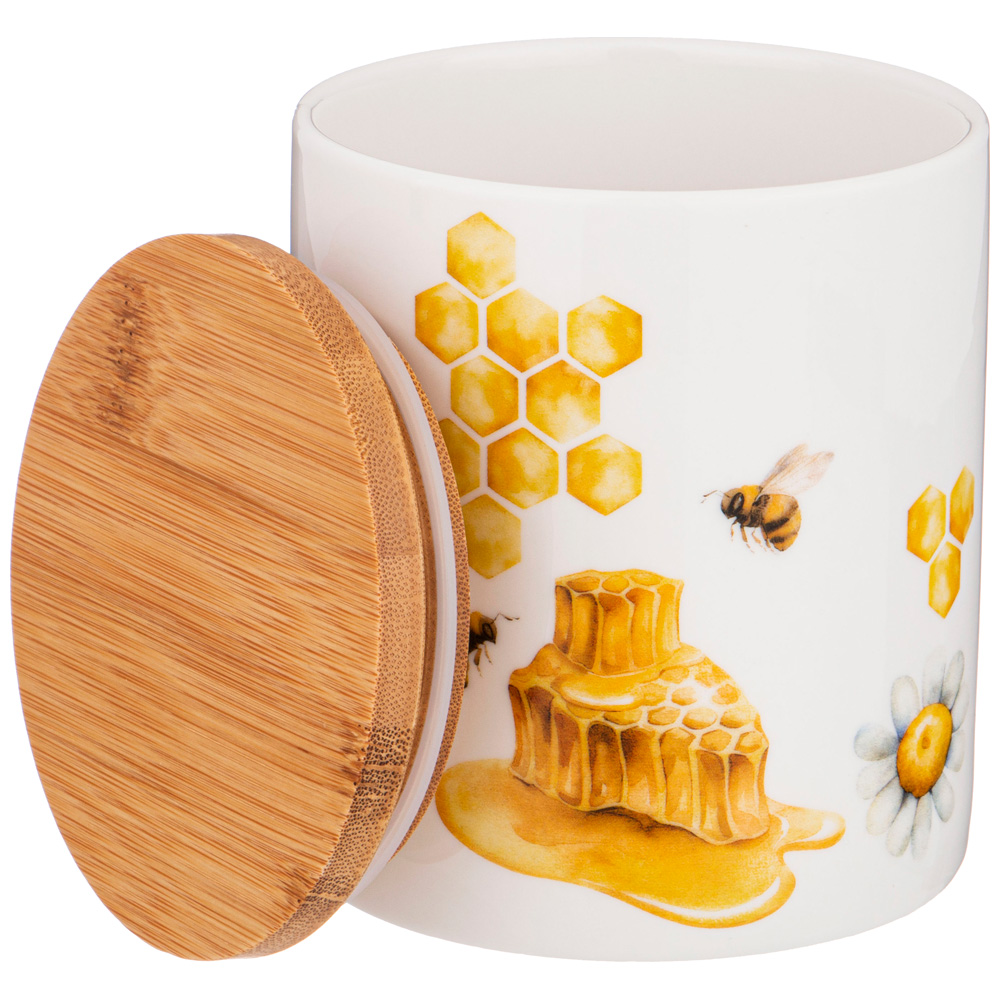 банка с дер.крышкой lefard honey bee360 мл 133-348