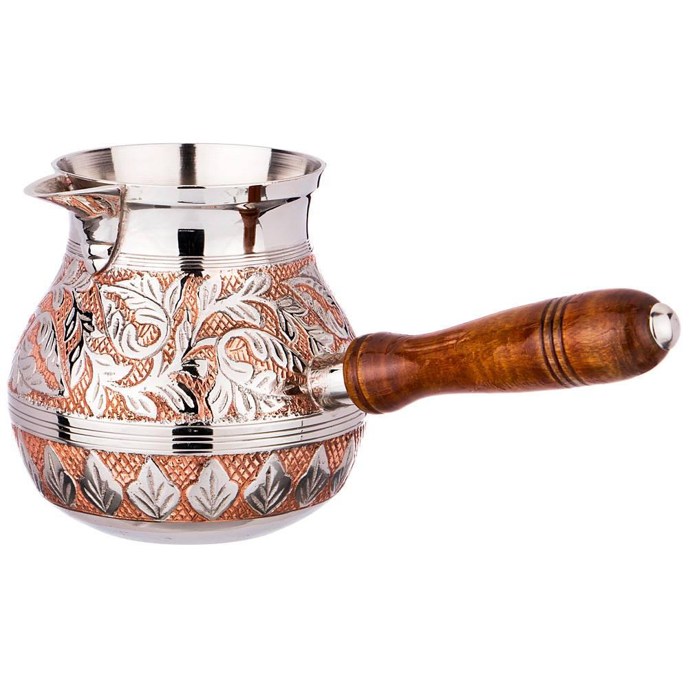 турка резная rosso 800мл латунь 733-113 Турка 0.8000 л цвет серебристый материал латунь производства индия бренд lefard общий вес 0,67 кг, купить с доставкой по низкой цене за 3292 руб.