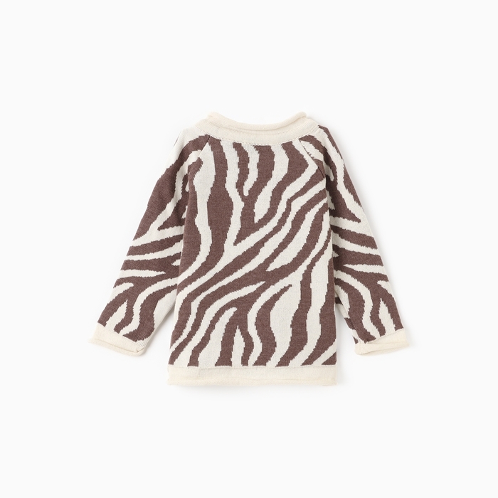 Джемпер вязаный Крошка Я Zebra рост 92-98 см, молочный 10331564