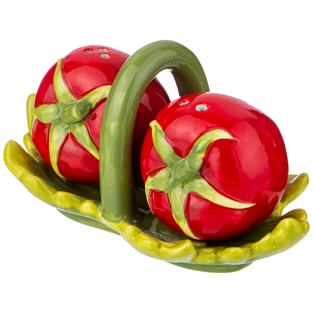 набор для специй tomatto 2пр. на подставке 15.5х8х8.5 см 782-217