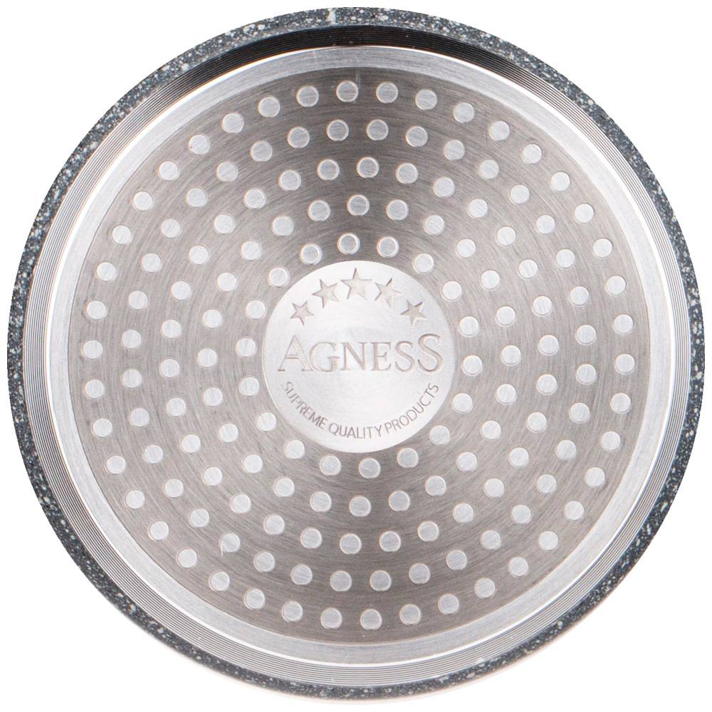 ковш agness natural stone с гранитным антипригарным покрытием16х7.5 см 1200 мл 947-564