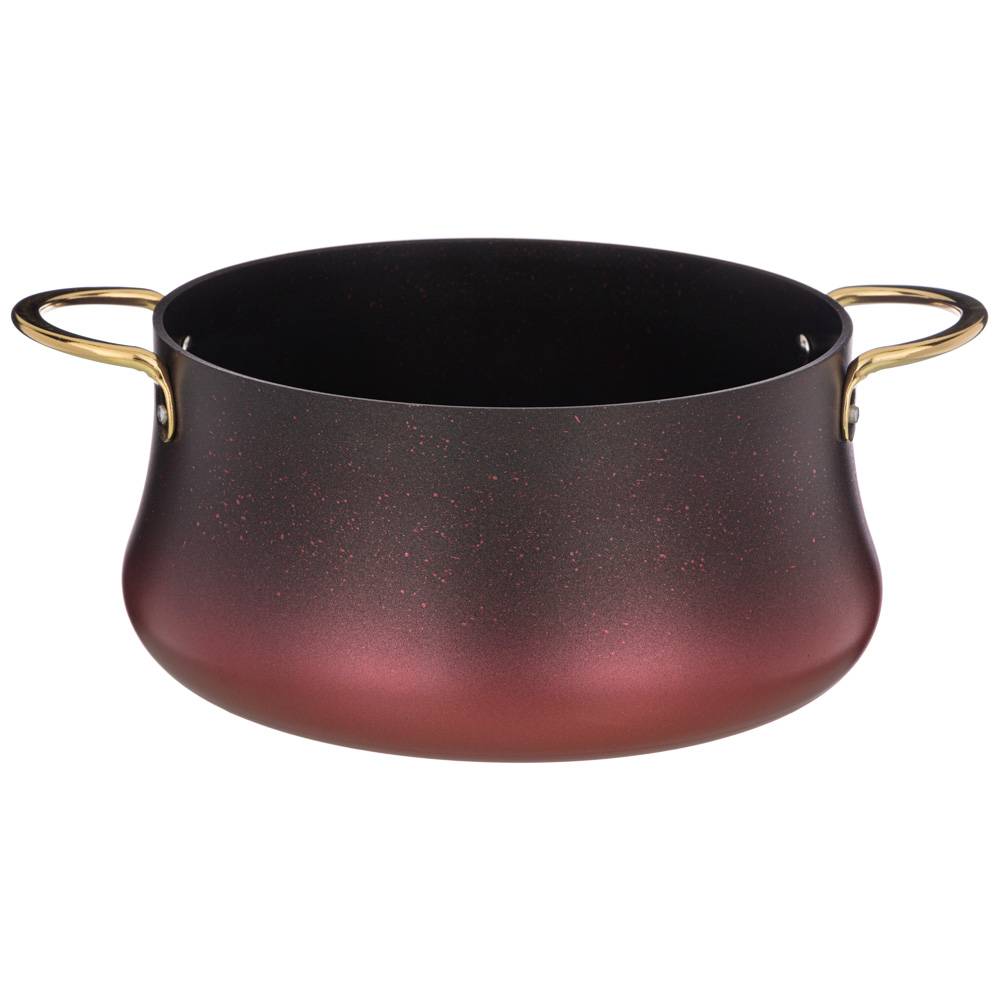 кастрюля agness с антипригар. покрытием granite, серия vulcano, 26х12 см, 5,5л, pfoa free 953-027