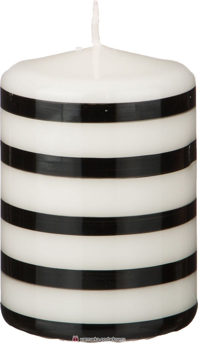 свеча black white 10/7 см 348-565 Декоративная свеча black white цвет белый высотой 10.0000 см диаметром 7.0000 см материал парафин производства польша бренд Adpal, купить с доставкой по низкой цене за 520 руб.