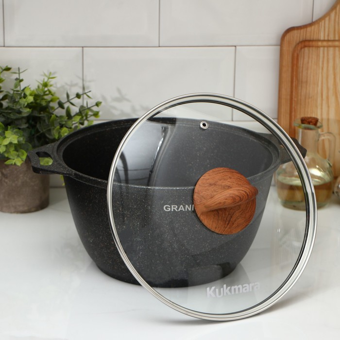 Кастрюля Granit ultra (original), 4 л, d=26 см, h=19 см, антипригарное покрытие, цвет коричневый 4206801