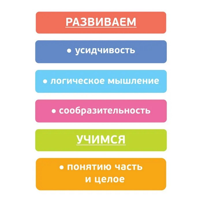Деревянные кубики «Животные» 4 элемента, Томик 789424