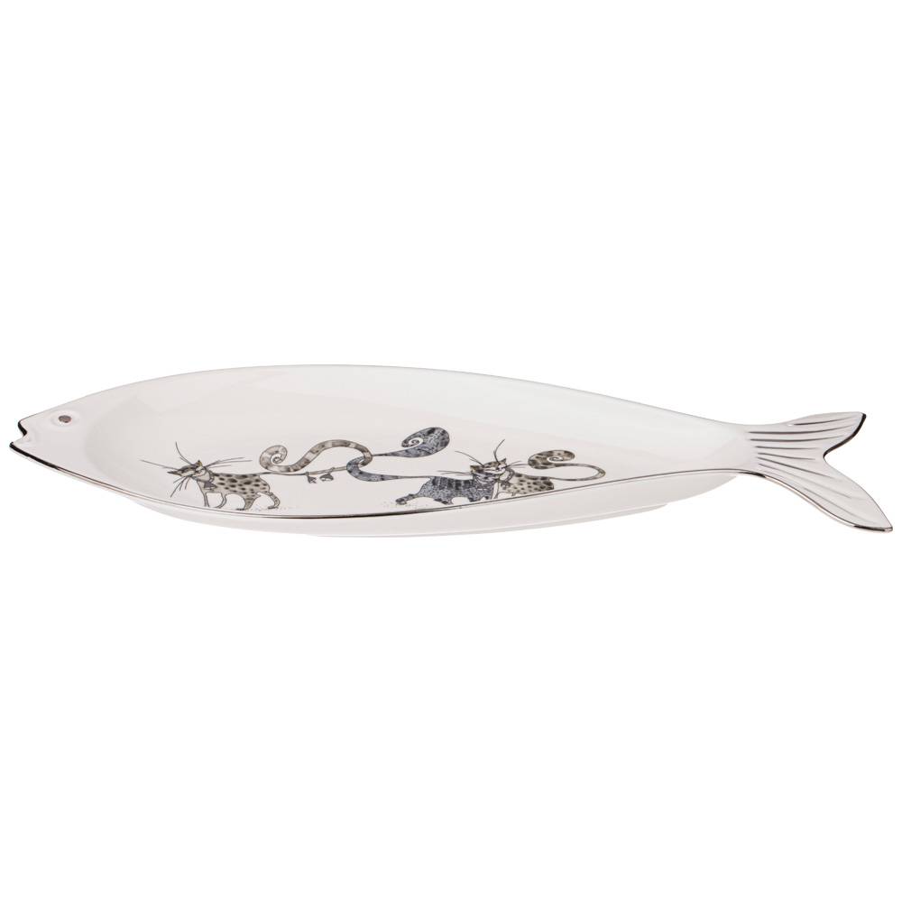 блюдо lefard котики в форме рыбы 38 см 264-1044